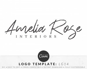 Logo Template for Canva, Canva Logo Design, Customizable Logo Template, Editable Canva Logo, Custom Branding Templates, Instant Download - Etsy Australia