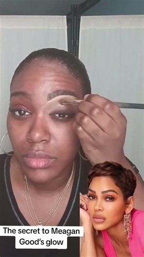 POV MEGAN GOOD SOFT GLAM MAKEUP TUTORIAL #makeup #celebrity #meagangood