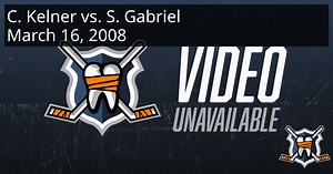 Curtis Kelner vs. Scott Gabriel, March 16, 2008 - Spokane Chiefs vs. Portland Winterhawks | HockeyFights
