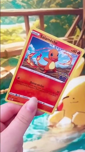 Salamèche évolue 😱 🔥 #pokemonevolution #cartepokemon #dracaufeu #salameche #pokemon #charizard