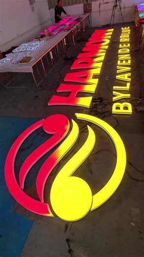 Super simple installation, color customization at will, create a unique store business card#led #sign #logo #Business #lightbox
