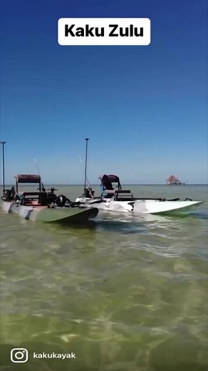 The Kaku Zulu! Paddle it.. Pedal it.. Power it. Stand out and Stand above the rest.. #elevateyourfishinggame | Kaku Kayak