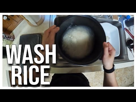 How to WASH Rice (before cooking)