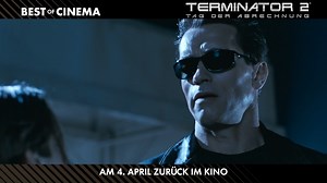 He's back 🖤 TERMINATOR 2 - TAG DER ABRECHNUNG wurde von James Cameron persönlich restauriert und kommt am 4. April im Rahmen der Best of Cinema-Reihe noch einmal zum Special Preis auf die große Leinwand! 🎟 Nicht verpassen: https://uci.plus/terminator2 | UCI Kinos Deutschland