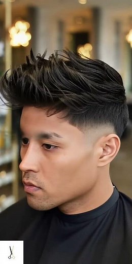 The Perfect Modern Quiff + Drop Fade 🔥 | ShearAI #Shorts