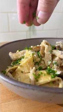 creamy miso mushroom pasta #recipe #pasta
