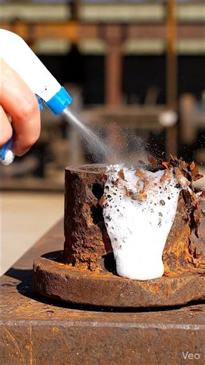 Extreme Rust Cleaning Iron Pipe Cap