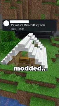 Does Vanilla Minecraft Feel TOO MODDED?