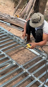 369K views · 2K reactions | Techniques for installing a strong and beautiful front iron fence gate | Cooking Foods Srey Pov Natural life | Facebook