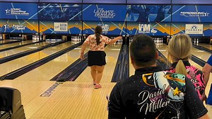 Watch the final frame for Tyler DeJonge of Zeeland, Michigan, and Brianna Cearbaugh of Yoder, Indiana, as they moved into sixth place in Regular Doubles with a 1,475 total. Great bowling! DeJonge had games of 258, 268 and 259 for a 785 series, and Cearbaugh added 256, 243 and 191 for 690 at the South Point Bowling Plaza. #USBCOpen #USBCTradition #SouthPointLV | USBC- Open Championships
