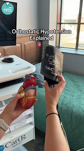 Orthostatic Hypotension Explained 🫀 💡Drop in blood pressure when changing positions, causing dizziness or lightheadedness! 💡Patient Education: Sit on the edge of the bed & dangle feet for 30-60 sec 🛏️⏱️ Change positions slowly to prevent dizziness & falls 🐢👇❌ What types of medications cause orthostatic hypotension? 💊 #FutureNurse #NurseintheMaking #ClinicalsBound #PassNCLEX #studentnurse #BSN | Nurse In The Making