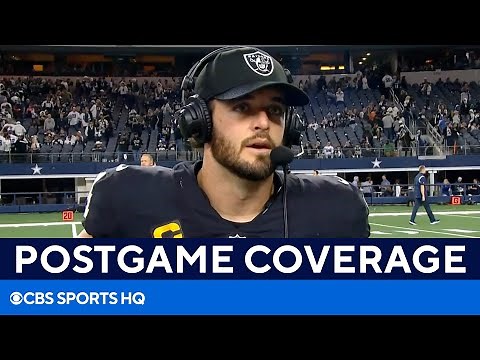 Raiders vs Cowboys: Derek Carr speaks after throwing for 373 yards in win | CBS Sports HQ