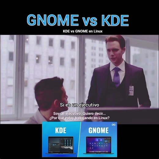 rivalidad de escritorios #kde #gnome #plasma #linux #desktop