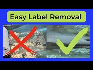 Simple Label Removal for Glass
