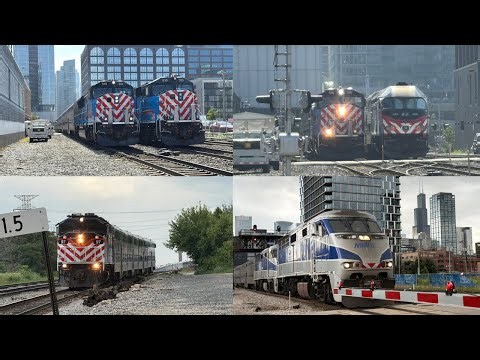 A Railfan’s Pot of Gold: The complete Metra Morning Rush Hour at CP Morgan in downtown Chicago, IL!
