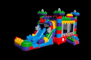 Megablock Combo (dual lanes slide) | thepartyhoppers