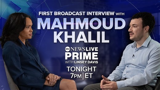 Mahmoud Khalil, in 1st broadcast interview, says he'll continue to 'advocate for what's right'