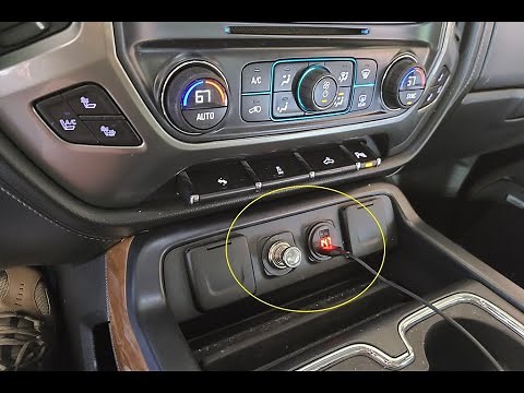 How to install a "real" 12v cigarette lighter/socket into a 2014-2018 Chevrolet Silverado