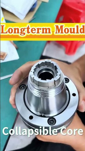 Longterm Mould's collapsible core technology simplifies the demolding of complex, deep-cavity parts.