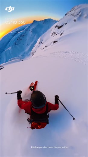 2.6K views · 12 reactions | La vue troisième personne en ski, c’est le meilleur compromis : on garde la vitesse, la trajectoire et le décor, sans perdre le sujet. Osmo 360 est particulièrement adaptée à ce scénario : capture à 360° pour ne pas rater l’action, stabilisation pour une lecture fluide sur les vibrations, et rendu “perche invisible” pour un plan de suivi propre au coucher du soleil.  : @simon.kvalvik #DJI #DJIOsmo360 #360camera #Ski #SunsetRide | DJI | Facebook