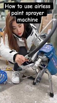 how to use airless paint sprayer machine