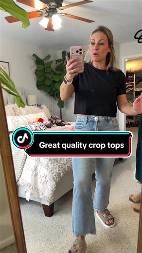 These loose-fitting crop tops are made with seriously high-quality material 🙌✨ The quality is obvious the second you put them on, making the price totally worth it. Perfect for working out or casual athleisure when you want comfort and an elevated look. #croptopstyle #workouttops #athleisurewear #activewearfashion #qualitybasics