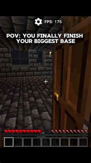 POV: YOU FINALLY FINISH YOUR BIGGEST BASE #minecraft