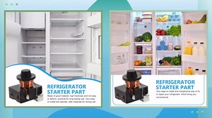 2pcs Refrigerator Starter Replacement Part Accessory for Easy Installation Fridge Relay for Restoring