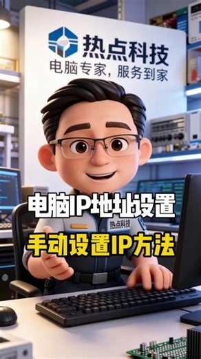 Windows系统手动设置IP地址的方法。 阳信热点科技电脑维修。#电脑维修 #同城电脑维修