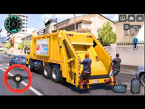 🚛 Garbage Truck 3D Gameplay | Real Trash Truck Simulator 🗑️🔥