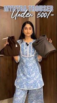 Under ₹500 Myntra Trousers Haul | Size 28 | Budget Fashion Finds #myntrafinds