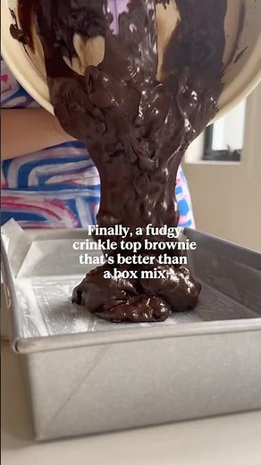 Better than any box mix brownie 😱 #baking