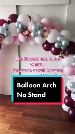 Reply to @oliviarose229 How to make a balloon arch without a stand #balloonarch #balloontutorial #weddingballoons #clublts #ltsballoonkit ￼