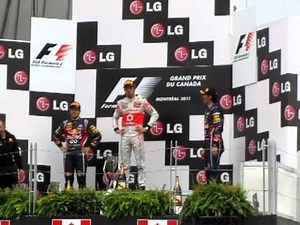 2011 Canadian F1 podium presentation