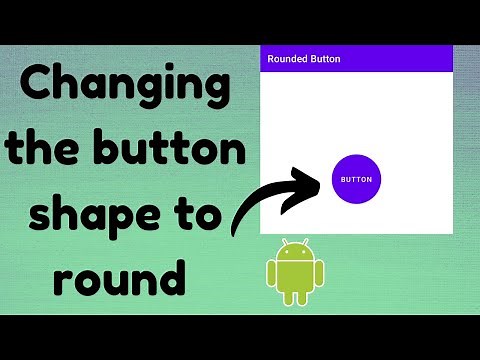 How to change the button to round shape in android studio | TechViewHub | Android Studio