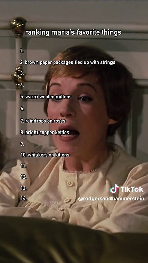 Maria's Favorite Things Ranked: Which Is #1 Today?