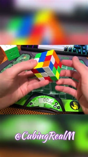 Fast Fingers: 3x3 Rubik's Cube! 🤯(ASMR) #shorts #rubikscube #cubing #cube
