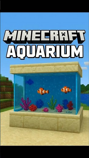 HOW TO MAKE AQUARIUM IN MINECRAFT 🐠 | Easy Survival Build #Shorts