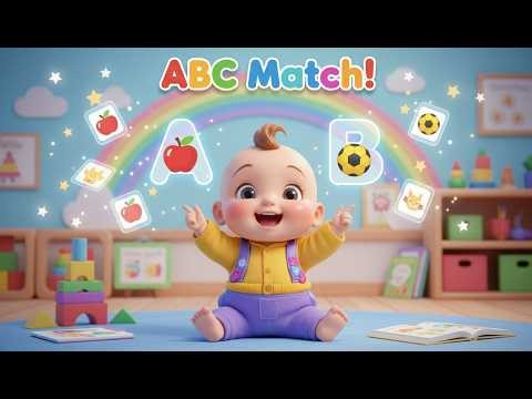 ABC Memory Match Song | Learn Alphabet & Memory Skills for Kids | Nursery Rhymes & Baby Songs 🔤🧠