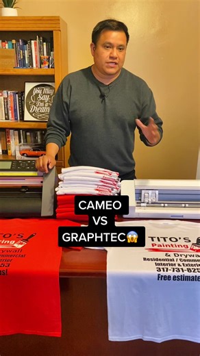 Diferencias principales entre Cameo 4 y Graphtec CE6000-40. Antes de invertir en una plotter mira este vídeo. #cameo4espanol #cameo #graphtec #plotter #estampados #viniltextil #siser #vinilsiser #cortadora #manualidades #craft #negociodeestampado