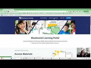 Bluebonnet Learning Portal Overview