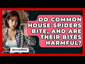 Do Common House Spiders Bite, And Are Their Bites Harmful? - Insects and Invaders