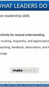 Discover why adaptability is crucial for effective leadership in this informative video. Learn how to tailor your leadership style and strategy based on people, tasks, and the ever-changing environment. Making rational and informed decisions is essential, especially in terms of safety. Watch now to enhance your leadership skills. #Adaptability #LeadershipSkills #EffectiveLeadership #LeadershipStrategy #RationalDecisions #InformedDecisions #LeadershipDevelopment #SuccessSkills #LeadershipTips #Ad