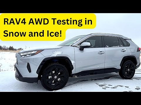 2025 Toyota RAV4 Hybrid eAWD TEST in Snow/Ice | (Dunlop Grandtrek PT20)
