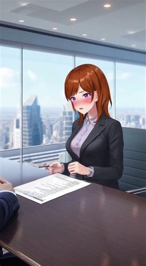 When Your Job Interview Feels Like a Bad Tinder Date #anime #viral #animememes #halo #oshinoko