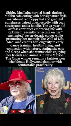 Shirley MacLaine Spices Up Casual Look with Dazzling Accessories! #shorts