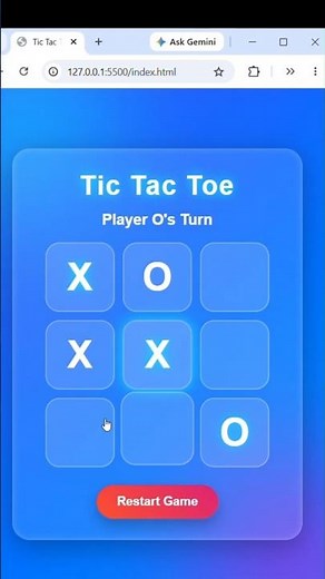 Build a Tic Tac Toe Game Using HTML, CSS & JavaScript | JavaScript Tic Tac Toe Game