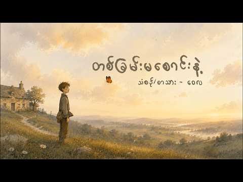 Wai La - တစ်ခြမ်းမစောင်းနဲ့ ( Official Animated Lyric Video )