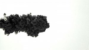 Black Ink Pattern on White Background