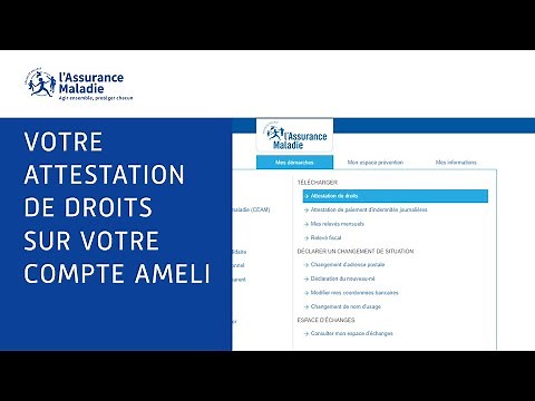 Tutos ameli | Comment récupérer en ligne son attestation de droits ?